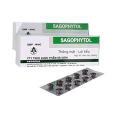 Sagophytol - Hỗ trợ điều trị viêm gan, nổi mề đay, dị ứng (Hộp 6 vỉ x 10 viên)