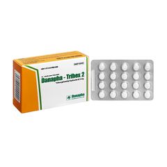 Danapha-Trihex 2mg - Điều trị hỗ trợ hội chứng Parkinson, giảm hội chứng ngoại tháp (Hộp 5 vỉ x 20 viên)