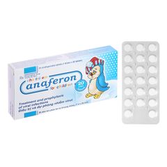 Anaferon for children 3mg - Dự phòng và điều trị các trường hợp nhiễm virus (Hộp 1 vỉ x 20 viên)