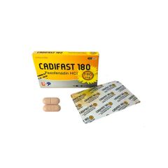 Cadifast 180 - Điều trị viêm mũi dị ứng, mề đay (Hộp 1 vỉ x 10 viên nén bao phim)