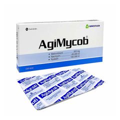 Agimycob Agimexpharm - Viên nén đặt âm đạo điều trị viêm âm đạo (Hộp 1 vỉ x 10 viên) (CSCN)