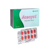 Acecyst 200mg - Long đờm, làm dịu cơn ho, làm thông thoáng đường hô hấp (Hộp 10 vỉ x 10 viên nang cứng)