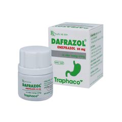Dafrazol 20mg - Điều trị các tình trạng liên quan đến GERD như ợ nóng và tăng tiết axit dạ dày (Hộp 1 lọ x 14 viên)