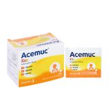 Acemuc kids 100mg - Điều trị viêm phế quản cấp và mạn tính (Hộp 30 gói x 0,5g)