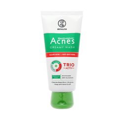 Mentholatum Acnes Creamy Wash Trio Acitv - Kem rửa mặt ngăn ngừa mụn (Tuýp 100g)