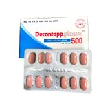 Thực phẩm bảo vệ sức khỏe Decontapp.pharco 500 - Giúp tiêu phong, mạnh gân cốt (Hộp 10 vỉ x 12 viên)