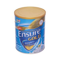 Sữa bột Abbott Ensure Gold StrengthPro (Hương vani, ít ngọt) - Bổ sung dinh dưỡng đầy đủ và cân đối (Hộp 850g)