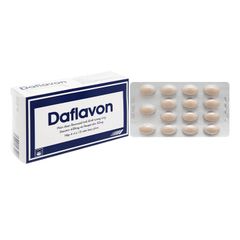 Daflavon 450mg/50mg - Điều trị trĩ, suy giãn tĩnh mạch (Hộp 4 vỉ x 15 viên)