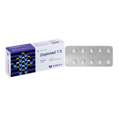 Zopistad 7.5mg - Điều trị mất ngủ ngắn hạn (Hộp 1 vỉ x 10 viên)