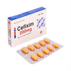 Cefixim 200mg Vidipha - Điều trị các nhiễm khuẩn (Hộp 1 vỉ x 10 viên nén bao phim)