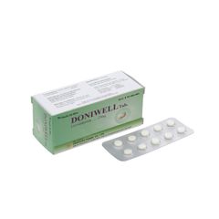 Doniwell 25mg - Điều trị triệu chứng khó tiêu, nôn và buồn nôn, tâm thần phân liệt (Hộp 10 vỉ x 10 viên)