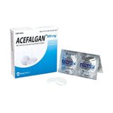 Acefalgan 500mg - Hạ sốt, giảm đau nhẹ đến vừa (Hộp 10 vỉ x 10 viên)