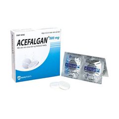 Acefalgan 500mg - Hạ sốt, giảm đau nhẹ đến vừa (Hộp 10 vỉ x 10 viên)