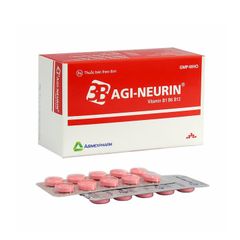 Agi- neurin - Điều trị các triệu chứng bệnh và các rối loạn do thiếu Vitamin B1, B6, B12 (Hộp 10 vỉ x 10 viên)