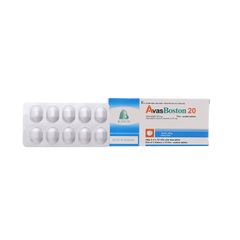 Avasboston 20 - Điều trị rối loạn lipid máu (Hộp 5 vỉ x 10 viên)