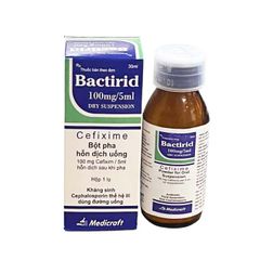 Bactirid 100mg/5ml dry suspension - Điều trị các nhiễm khuẩn (Hộp 1 lọ 30ml)