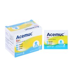 Acemuc kids 200mg - Long đàm, tiêu nhầy, giảm ho (Hộp 30 gói x 1g)