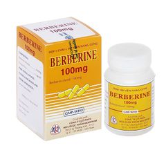 Berberine 100mg - Điều trị tiêu chảy (Hộp 1 chai x 100 viên)