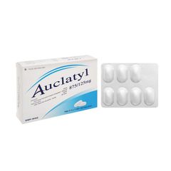 Auclatyl 875/125mg - Điều trị các nhiễm khuẩn (Hộp 2 vỉ x 7 viên)