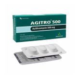 Agitro 500 - Điều trị các nhiễm khuẩn (Hộp 2 vỉ x 3 viên)