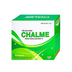 Chalme - Điều trị viêm loét dạ dày và làm giảm triệu chứng ợ nóng, khó tiêu (Hộp 20 gói x 15g)