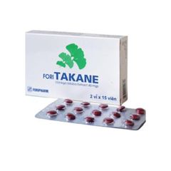 FORI TAKANE - Điều trị thiểu năng tuần hoàn não (Hộp 2 vỉ x 15 viên bao phim)