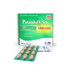 Patandolusa cảm cúm - Giảm các triệu chứng của cảm cúm và cảm lạnh (Hộp 15 vỉ x 12 viên)