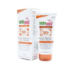 Kem chống nắng Sebamed Sun Care Multi Protect Sun Cream SPF50+ Without Perfume - Lọc tối đa các tia UVA/UVB gây hại cho làn da, kiềm dầu tốt và không gây bết dính (Hộp 1 tuýp 75ml)