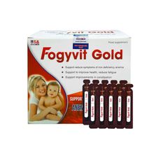 Fogyvit Gold - Hỗ trợ tăng cường sức đề kháng cho bà mẹ và thai nhi (Hộp 4 vỉ x 5 ống)