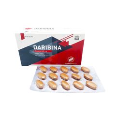 Daribina 600mg - Điều trị cơn đau trĩ cấp, các triệu chứng có liên quan đến suy tuần hoàn tĩnh mạch (Hộp 4 vỉ x 15 viên)