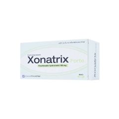 Xonatrix forte 180mg - Ðiều trị triệu chứng trong viêm mũi dị ứng theo mùa, mày đay mạn tính (Hộp 10 vỉ x 10 viên)