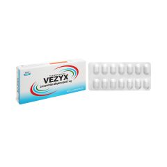 Vezyx 5mg - Ðiều trị triệu chứng trong viêm mũi dị ứng theo mùa, mày đay mạn tính (Hộp 2 vỉ x 14 viên)