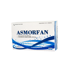 Asmorfan - Điều trị bệnh thấp khớp cấp và mãn tính, giảm các triệu chứng đau khớp (Hộp 3 vỉ x 10 viên)