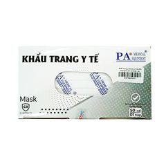 Khẩu trang y tế 4 lớp PA - Màu trắng (Hộp 50 cái)