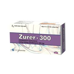 Zurer-300mg - Phòng ngừa viêm màng trong tim, điều trị viêm phổi và áp xe phổi, nhiễm khuẩn (Hộp 3 vỉ x 10 viên)