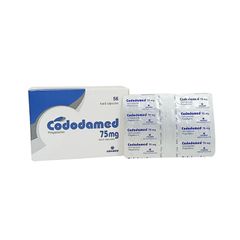 Cododamed 75mg - Điều trị đau dây thần kinh, động kinh, rối loạn lo âu lan tỏa (Hộp 4 vỉ x 14 viên)