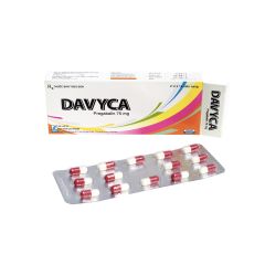 Davyca 75mg - Điều trị động kinh, đau dây thần kinh (Hộp 2 vỉ x 14 viên)