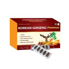 Korean Ginseng Premium - Hỗ trợ bồi bổ cơ thể, giúp tăng cường sức khỏe (Hộp 60 viên)