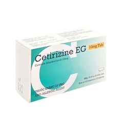 Cetirizine EG 10 mg - Điều trị viêm mũi dị ứng và mày đay (Hộp 10 vỉ x 10 viên)
