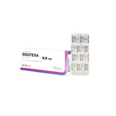 Bisotexa 2,5mg - Điều trị tăng huyết áp, đau thắt ngực, suy tim mạn tính ổn định (Hộp 3 vỉ x 10 viên nén)