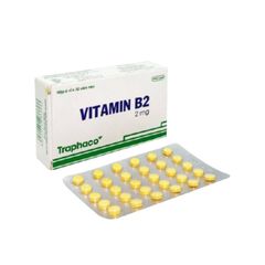 Vitamin B2 2mg - Phòng và điều trị khi thiếu vitamin B2 (Hộp 6 vỉ x 30 viên)