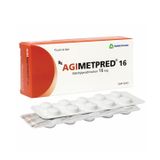 Agimetpred 16 - Chống viêm, ức chế miễn dịch (Hộp 3 vỉ x 10 viên)