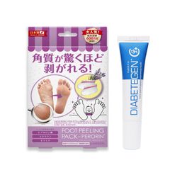 Combo DIABETEGEN + FOOT PEELING PACK - PERORIN (LAVENDER) (Hộp 1 túi)