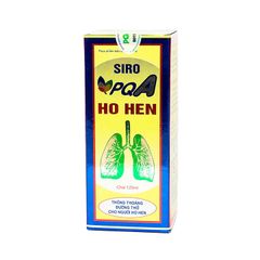 Siro PQA Hen Suyễn - Giúp thông thoáng đường thở cho người hen suyễn (Chai 125ml)