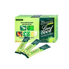 Bột sủi Thanh Nhiệt Livecool Nam Dược hương chanh - Mát gan, giải độc (Hộp 7g x 10 gói)