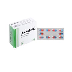 Amxolmuc 30mg - Điều trị viêm phế quản mạng, hen phế quản (Hộp 10 vỉ x 10 viên)