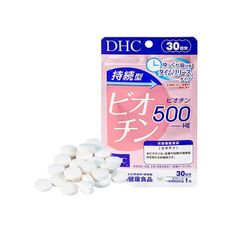 Viên uống DHC Sustained Release Biotin - Bổ sung biotin cung cấp dưỡng chất cho da và tóc (Gói 30 viên)