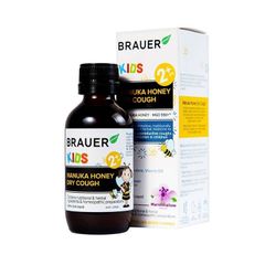 Siro ho cho bé Brauer Kids - Giúp giảm ho khan và đau rát họng ở trẻ em (Hộp 1 chai 100ml)