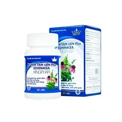 Viên uống Xuyên Tâm Liên Plus Echinacea Kingphar - Hỗ trợ giảm ho, giảm đờm, giảm đau rát họng (Hộp 60 viên)