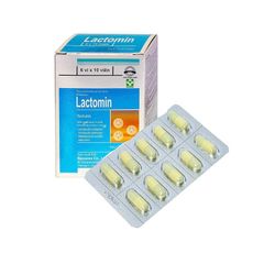 Viên uống Lactomin Novarex - Bổ sung vi khuẩn có ích, giúp cân băng hệ vi sinh đường ruột (Hộp 6 Vỉ x 10 Viên)